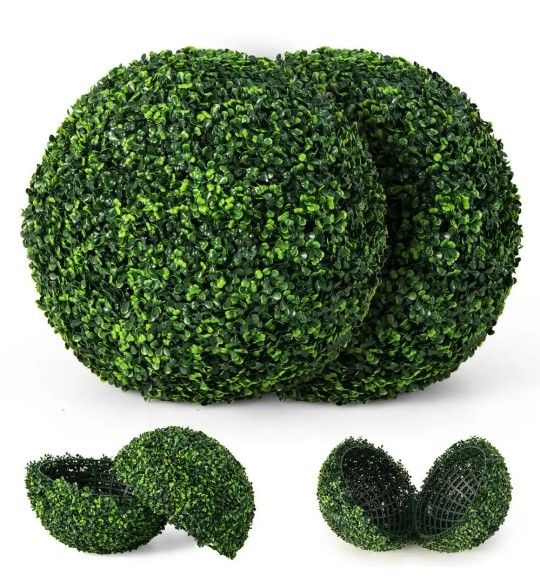 19In Artificial Boxwood Topiary Balls