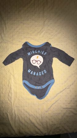 Harry Potter Mischief Managed Baby Onesie