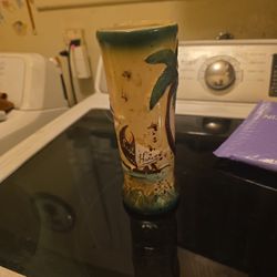 Tiki Mug Sail With Harvey's Vintage Hula Hawaiian Girl Ceramic Japan Tahoe 8"