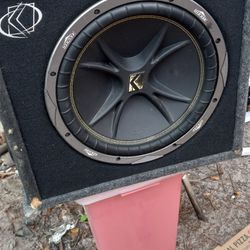 Kicker 10' Subwoofer With Box