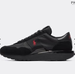 Polo Ralph Lauren Train 89 Trainer Black / Red Size 12 Men’s US New with original box 