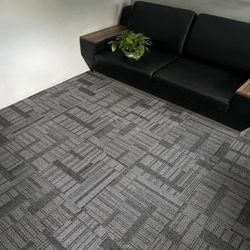 Carpet Tile And Rubber Base 
