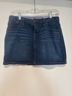 Gap GIRLS Dark Wash Denim Mini Skirt KIDS SZ 18