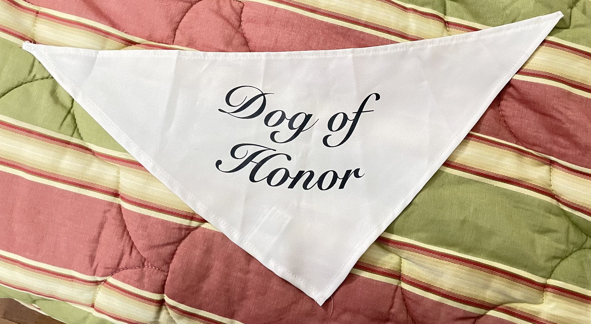 Dog Of Honor Bandana Fir wedding NWT