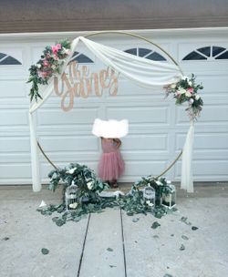 7 Ft Gold Wedding Arch