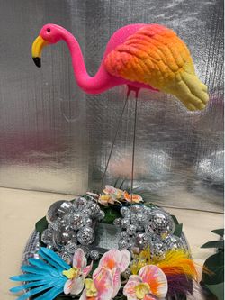 Flamingo/Disco Ball Centerpiece B