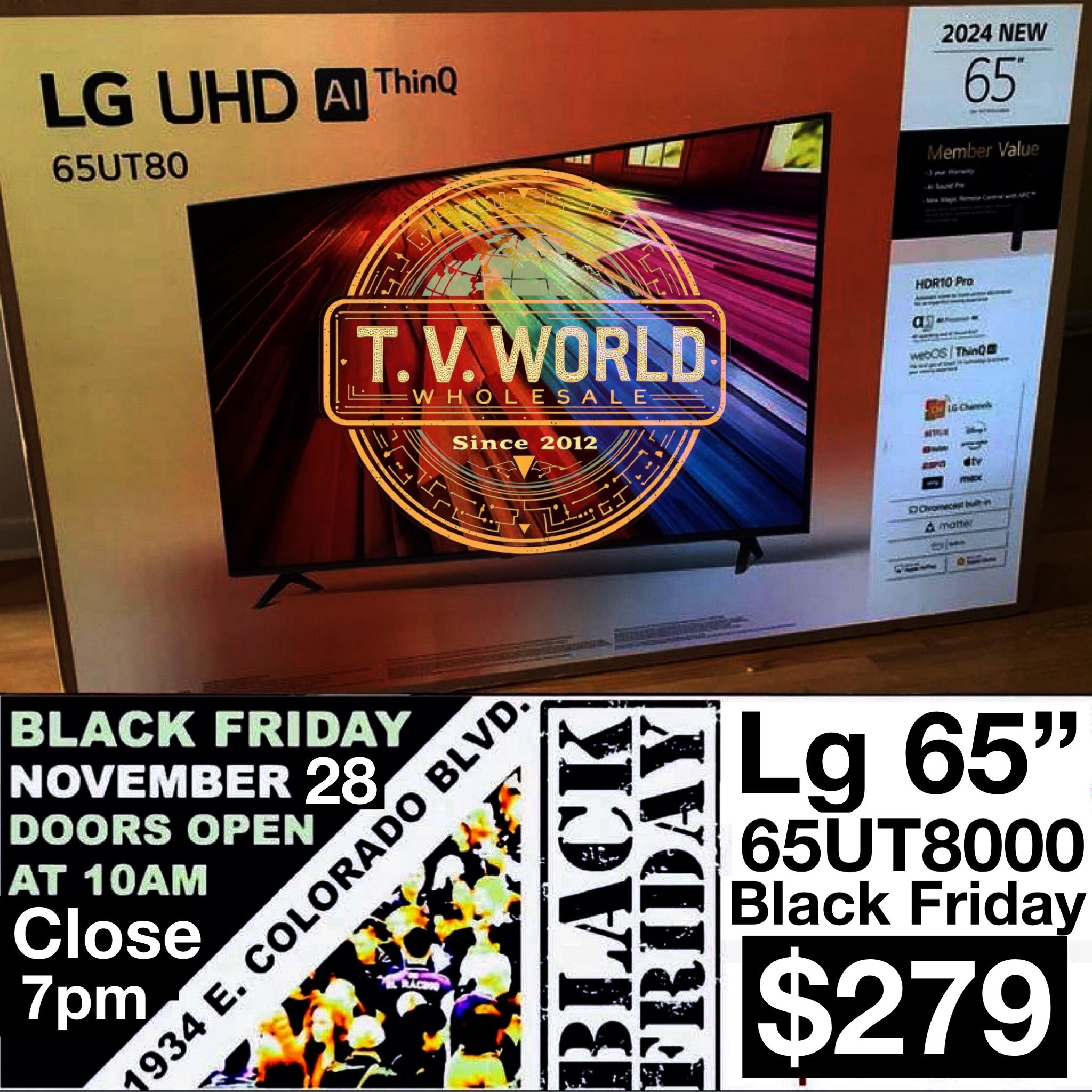 65 INCH LG UHD UT8000 SMART 4k TVS AI THIN Q BLACK FRIDAY TV SALE X BOX PS5 Toys 