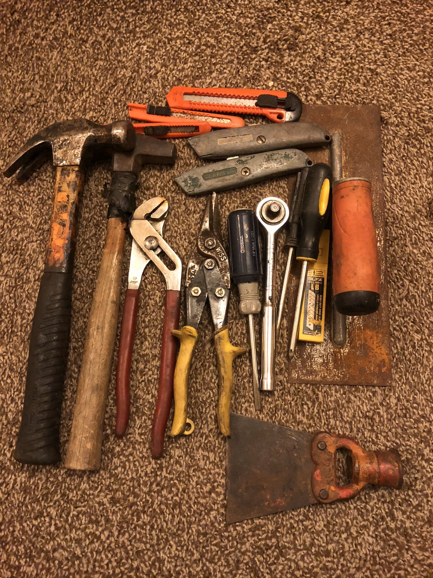 A bunch of old tools