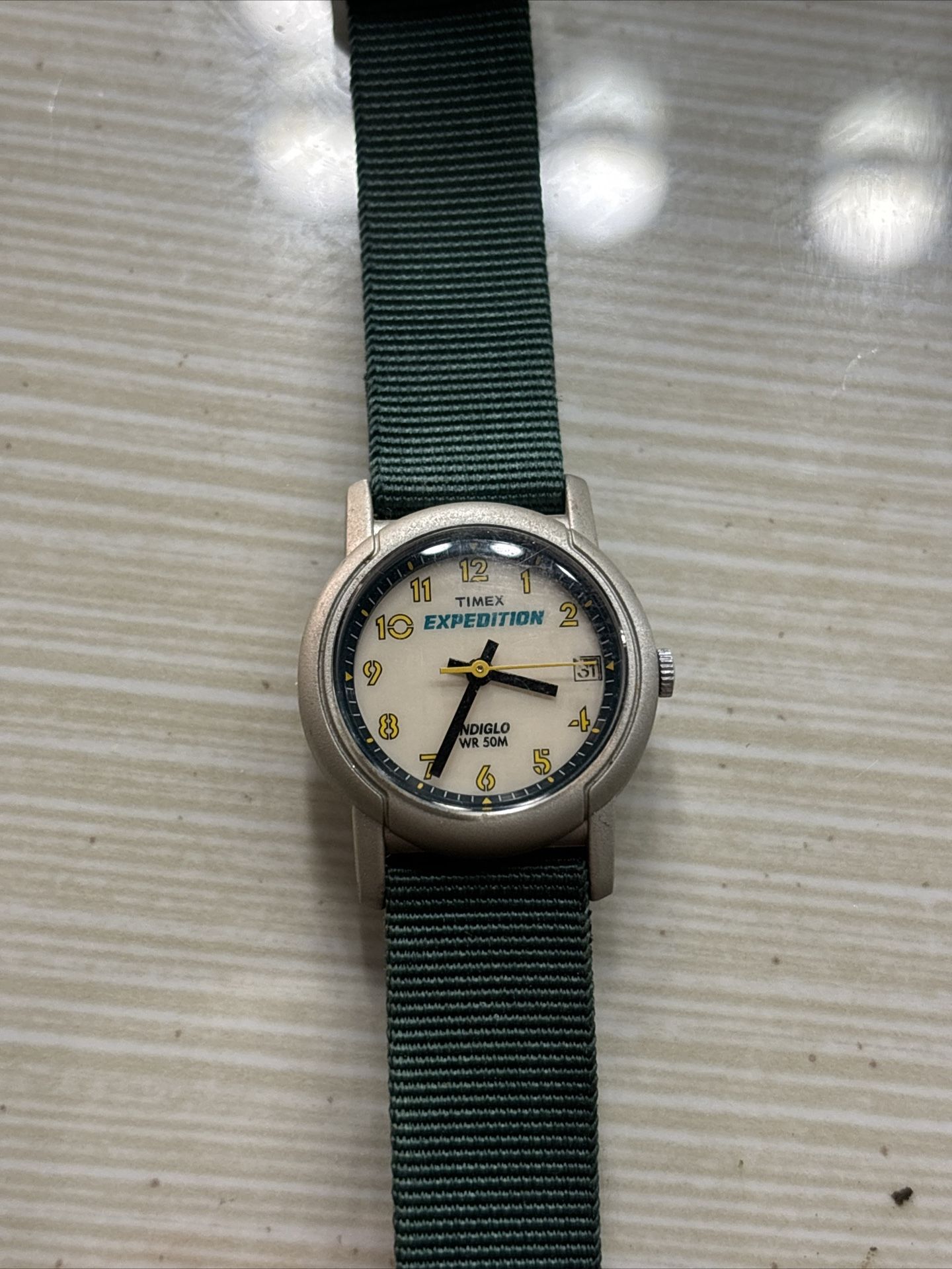 Vintage Timex Expedition Watch, Indiglo WR50M Tested And Works 
