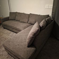 2 Piece Gray Sectional 