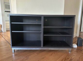 Black TV stand