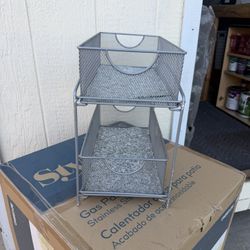 2 Tier Metal Drawer Organizer 