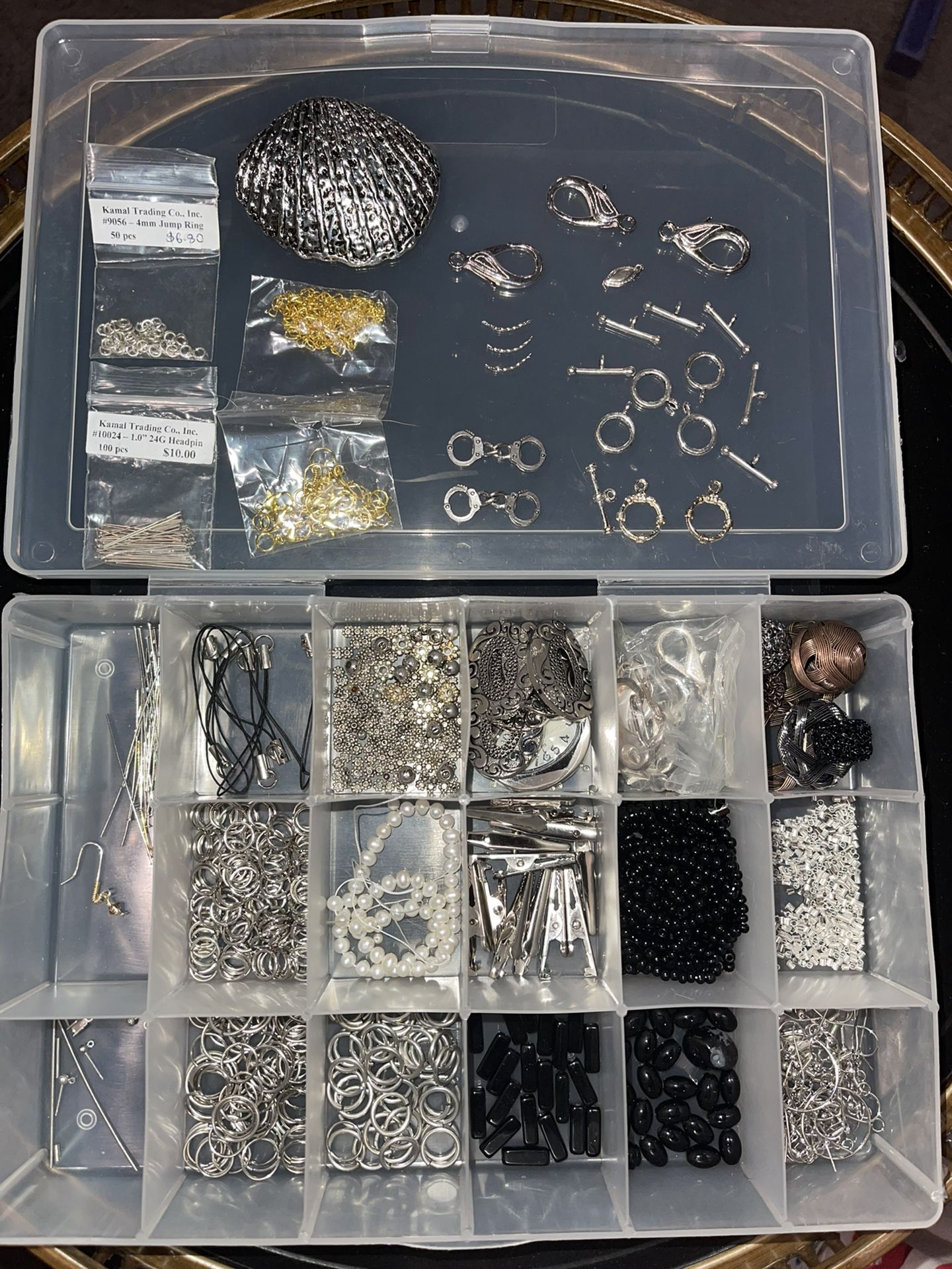 Jewelry Making Beading Czech Crystals W/ Carrying Case