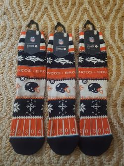 Denver Broncos Stance Christmas Socks
