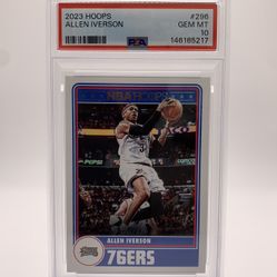 Allen Iverson 2023 Hoops PSA 10 GEM MINT