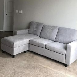 Light Gray Modern Sectional Sofa