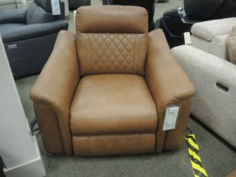 Leather Power Recliner Chair - Camel | Armchair