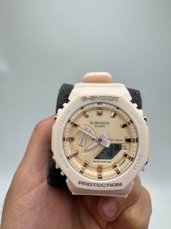 G-Shock GA-2100 Beige/Pink & Rose Gold Analog-Digital Watch – New in Box