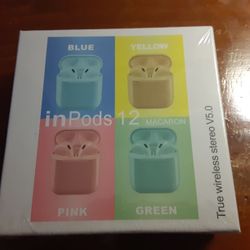 Inpods 12 TWS Wireless V5.0 Earphone Stereo Handsfree Headphone