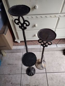 Tall candle stands