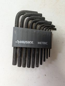 Husky 10 Piece Metric Short Arm Hex Key Set