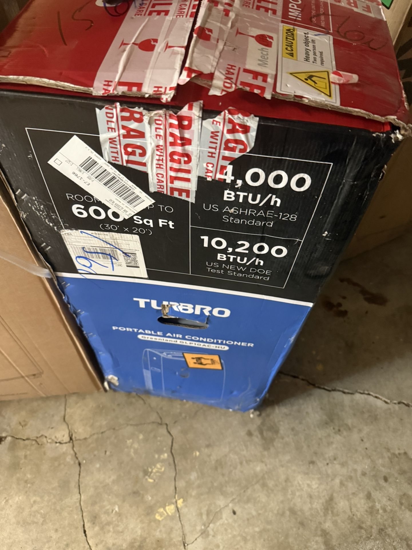 New In Box Turbro 14000 BTU Portable Air Conditioner