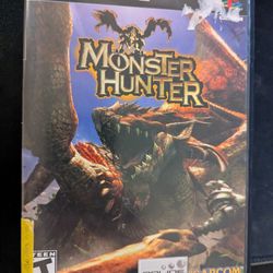 Monster Hunter for PlayStation 2 game in box
