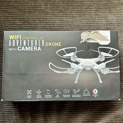 13 Inch Wifi Controlled Adventurer Drone  Smart Phone Controll App Remote  NEW with open box