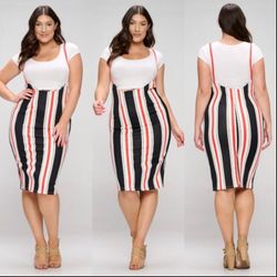 Plus Size Pencil Skirt With Straps***Brand New*** 1X, 2X, Or 3X