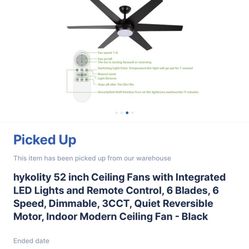 52 Inch Fan With Remote