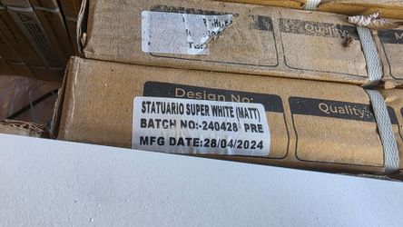 550sq ft shander statuary super white tile