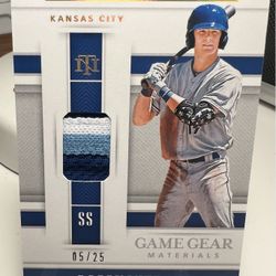 Bobby Witt 2020 Rookie National Treasures 3 Color Jersey #/25