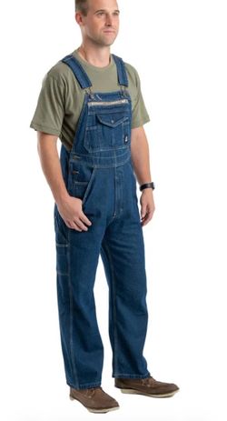 Men's Denim Berne  Bib Overalls
