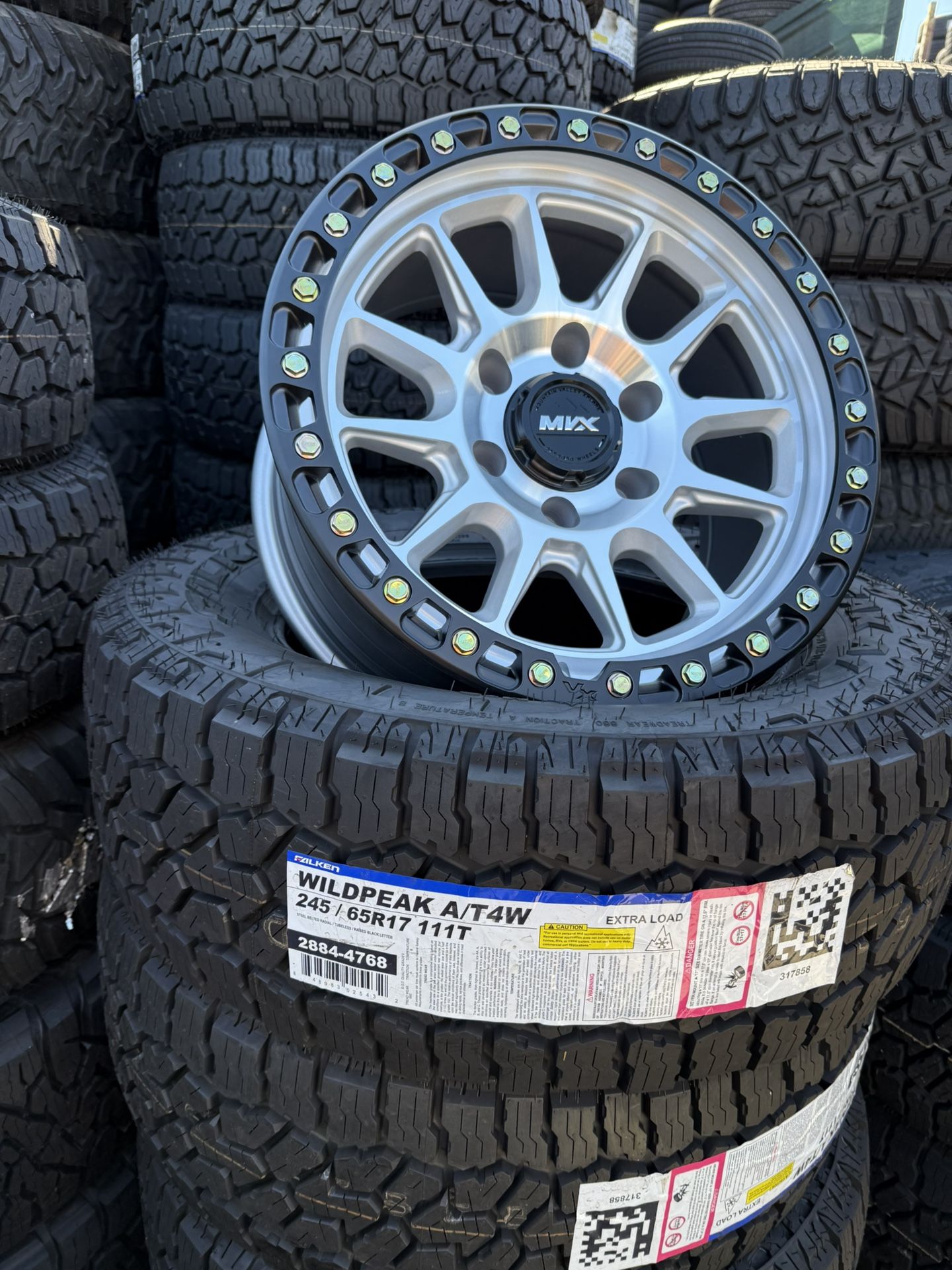 17” MVX WHEELS/ FALKEN 245/65R17 TIRES - PACKAGE DEAL!!!!