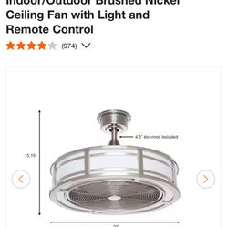 Indoor/Outdoor Ceiling Fan