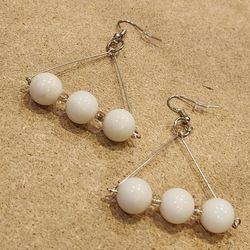 Triangular Fishhook Earrings 