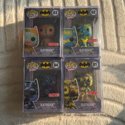 Funko Pop! Art Series Batman Target Exclusive 4-Pack Vinyl