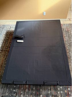 Full size adjustable bed frame black
