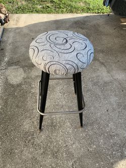 Metal Mid Century bar stool