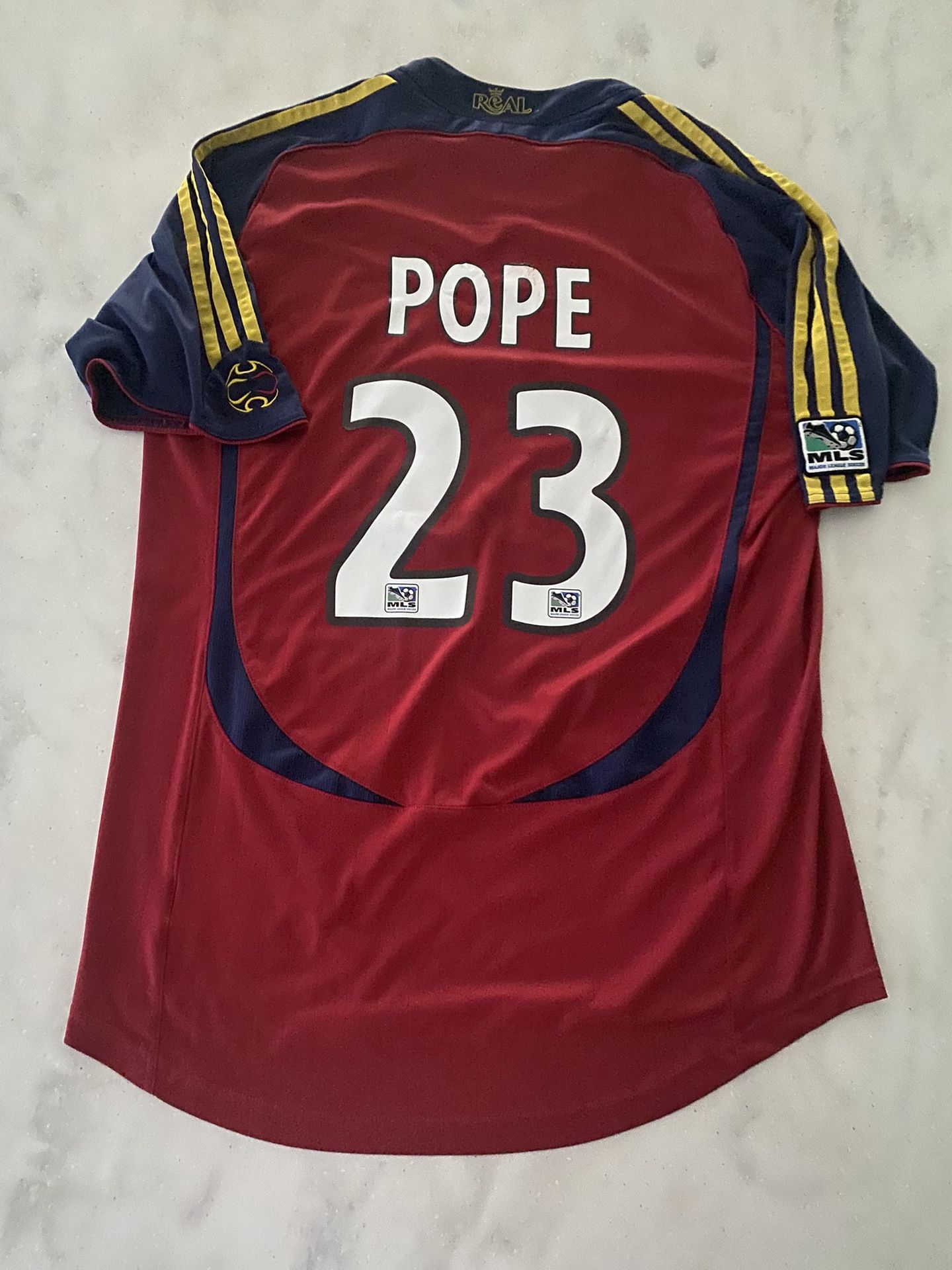 Eddie Pope Real Salt Lake City MLS Soccer Jersey Large L Adult Men Fast Ship USA