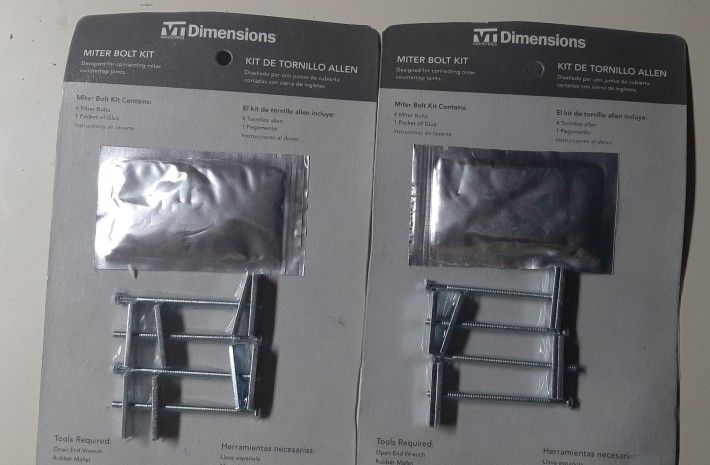 Two NEW Miter Bolt Kits