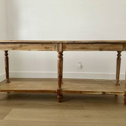 World Market Everett Long Wood Foyer Table