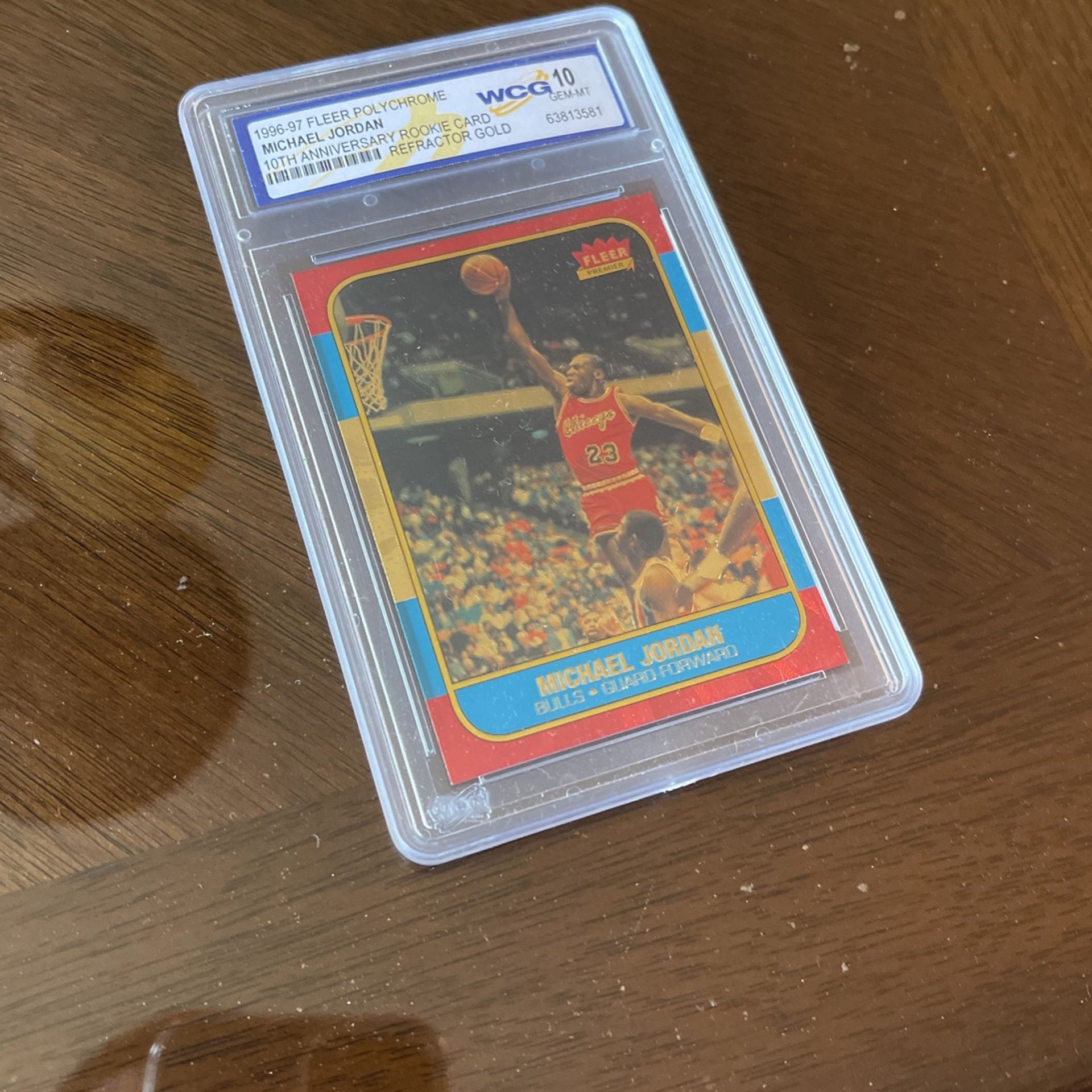 Michael Jordan 10th Anniversary Fleer Polychrome Refractor