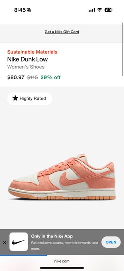 Suede Apricot Nike Dunks-women’s