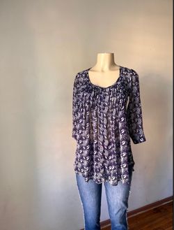 Purple Flowy Blouse