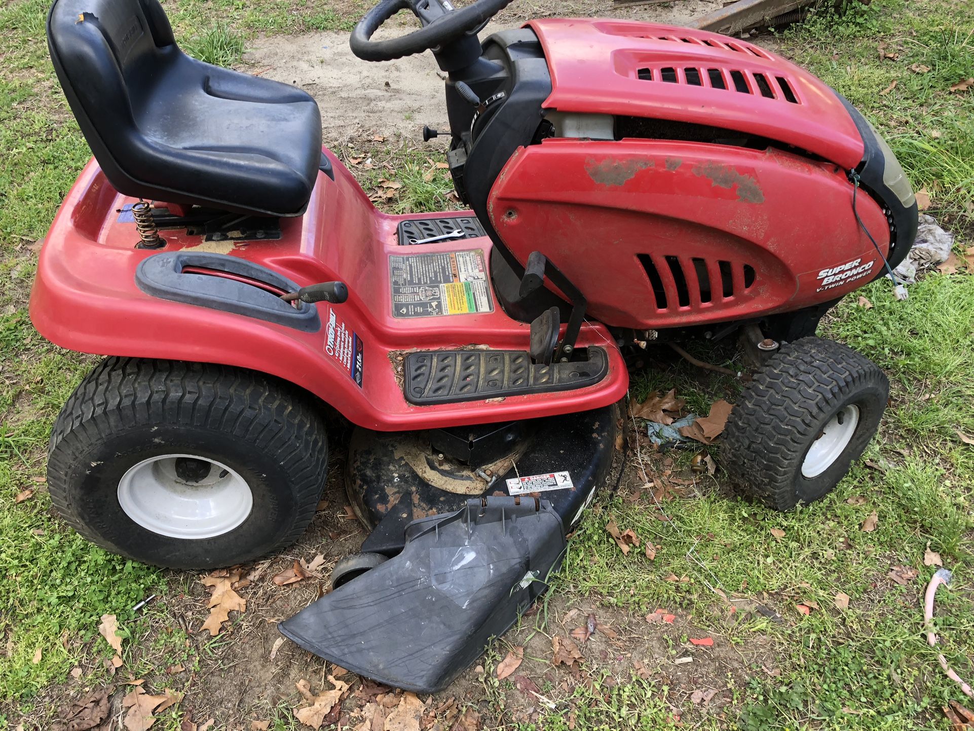 Troy Bilt, super bronco, Parx