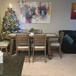 Dinning Table Set With Six Chairs
