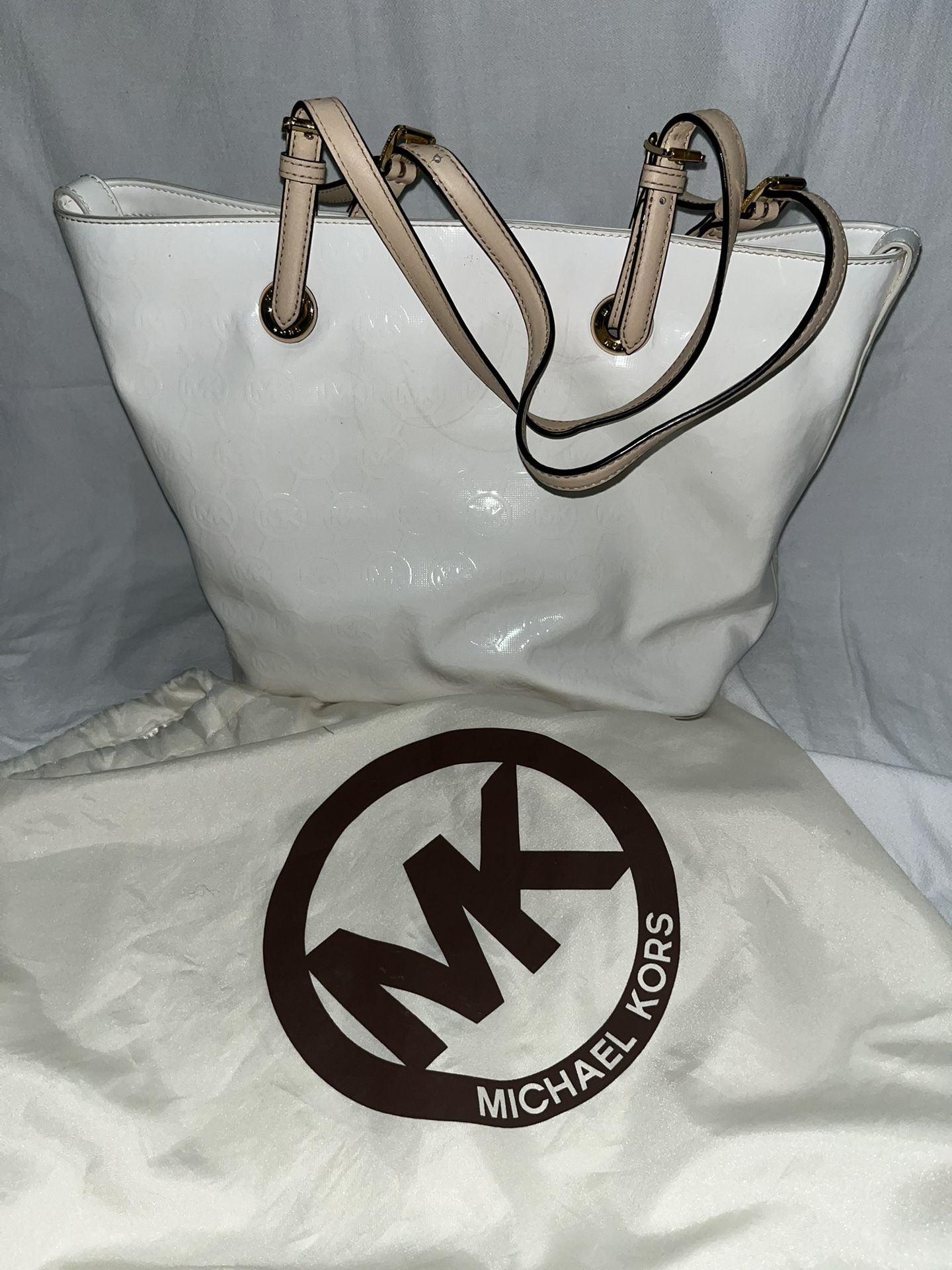 Michael Kors White Tote Bag