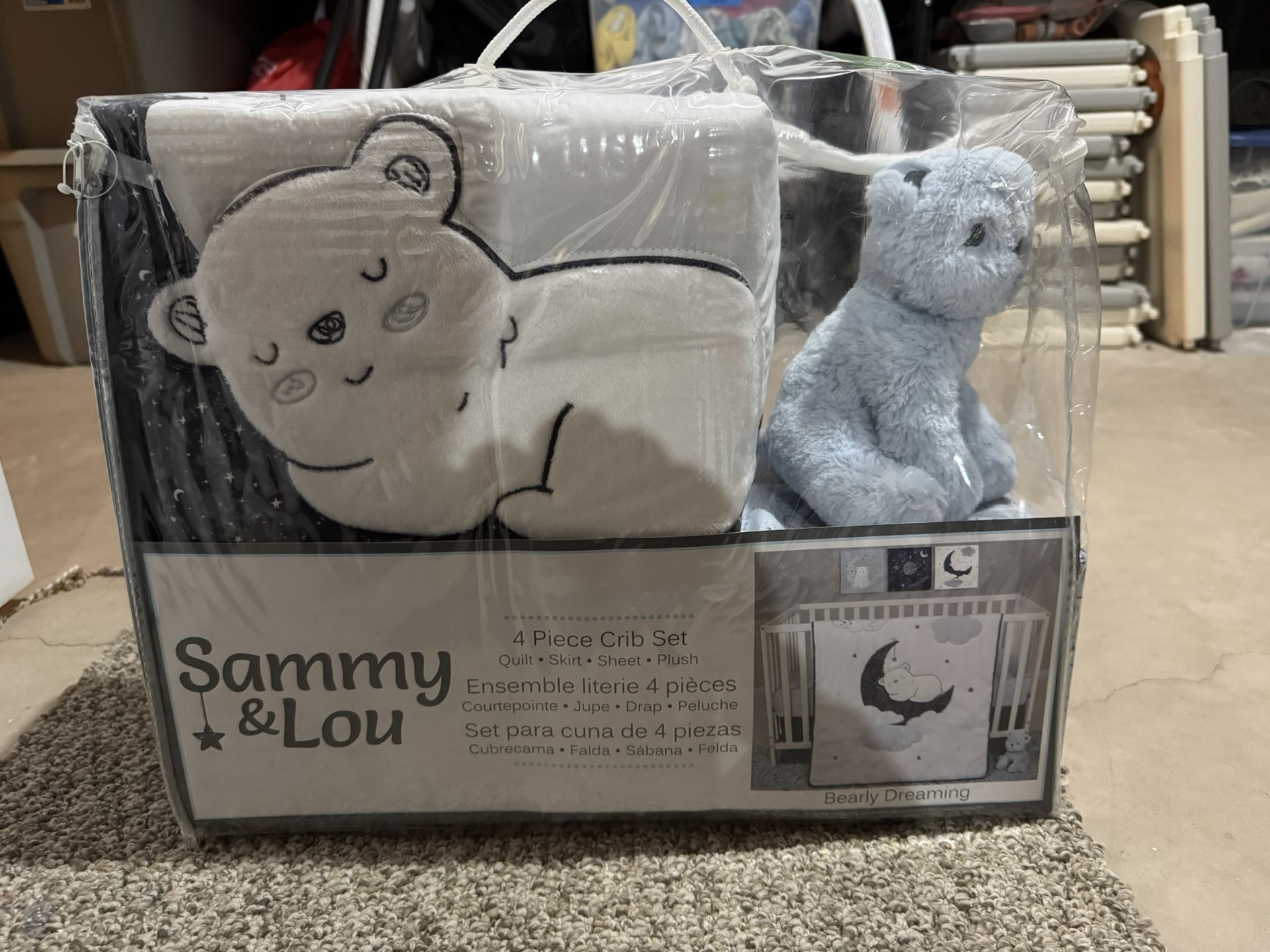 4 Piece Crib Set Sammy & Lou “Bearly Dreaming”