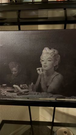 Marilyn Monroe Black and White Canvas Wall Art